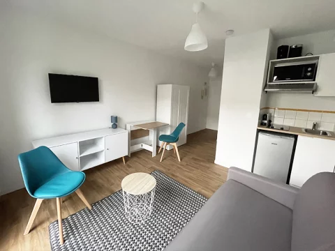 Location studio meublé 19m² (Rouen - Darnétal 76) 