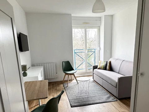 Location studio meublé 20m² (Rouen - Darnétal 76) 