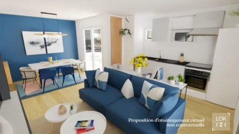 Vente appartement 3 pièces 67m² avec PKG (Bègles, Bordeaux sud) 